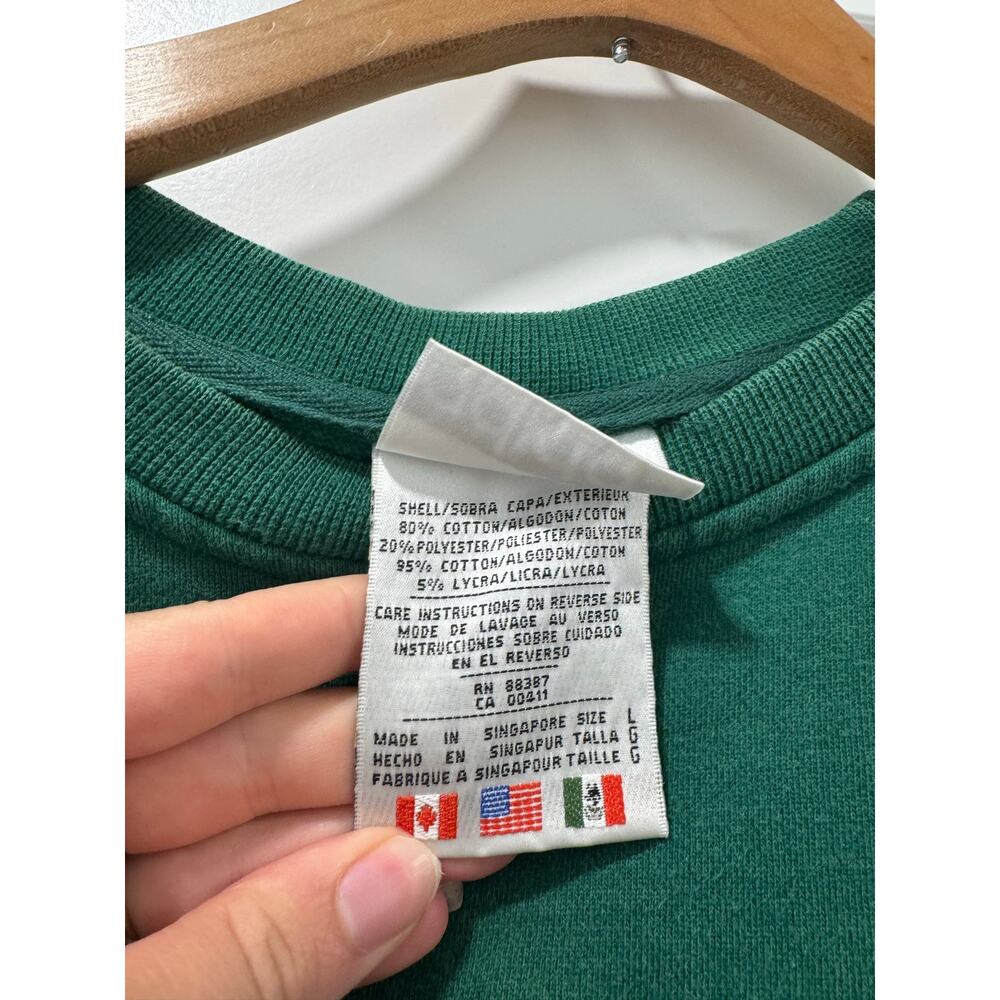 Adidas Vintage Y2K green embroidered Crew size large - Picture 4 of 6